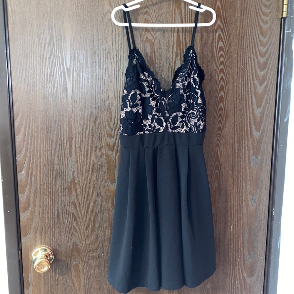 Semi formal short dress.